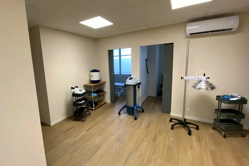 La salle des appareils du plateau technique